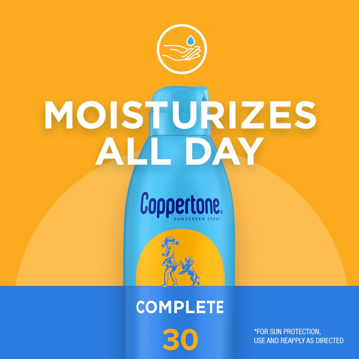 imageCoppertone Complete Sunscreen Spray SPF 30 Spray Sunscreen Body Sunscreen 55 Oz
