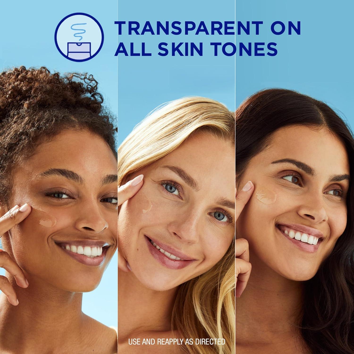 imageCoppertone Every Tone Invisible Finish Brightening UV Defense Face Sunscreen SPF 60 with Niacinamide Lightweight Blends in Clear Sunscreen for All Skin Tones 17 Fl Oz Pump Bottle