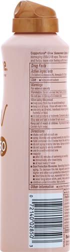 imageCoppertone Glow with Shimmer Sunscreen Spray SPF 50 Water Resistant Spray Sunscreen Broad Spectrum SPF 50 Sunscreen Spray 5 Oz SpraySPF 50