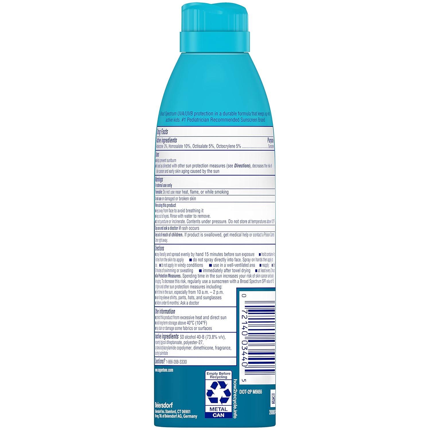 imageCoppertone KIDS Sunscreen Continuous Spray SPF 50 55 Ounce Pack of 2 Packaging may vary