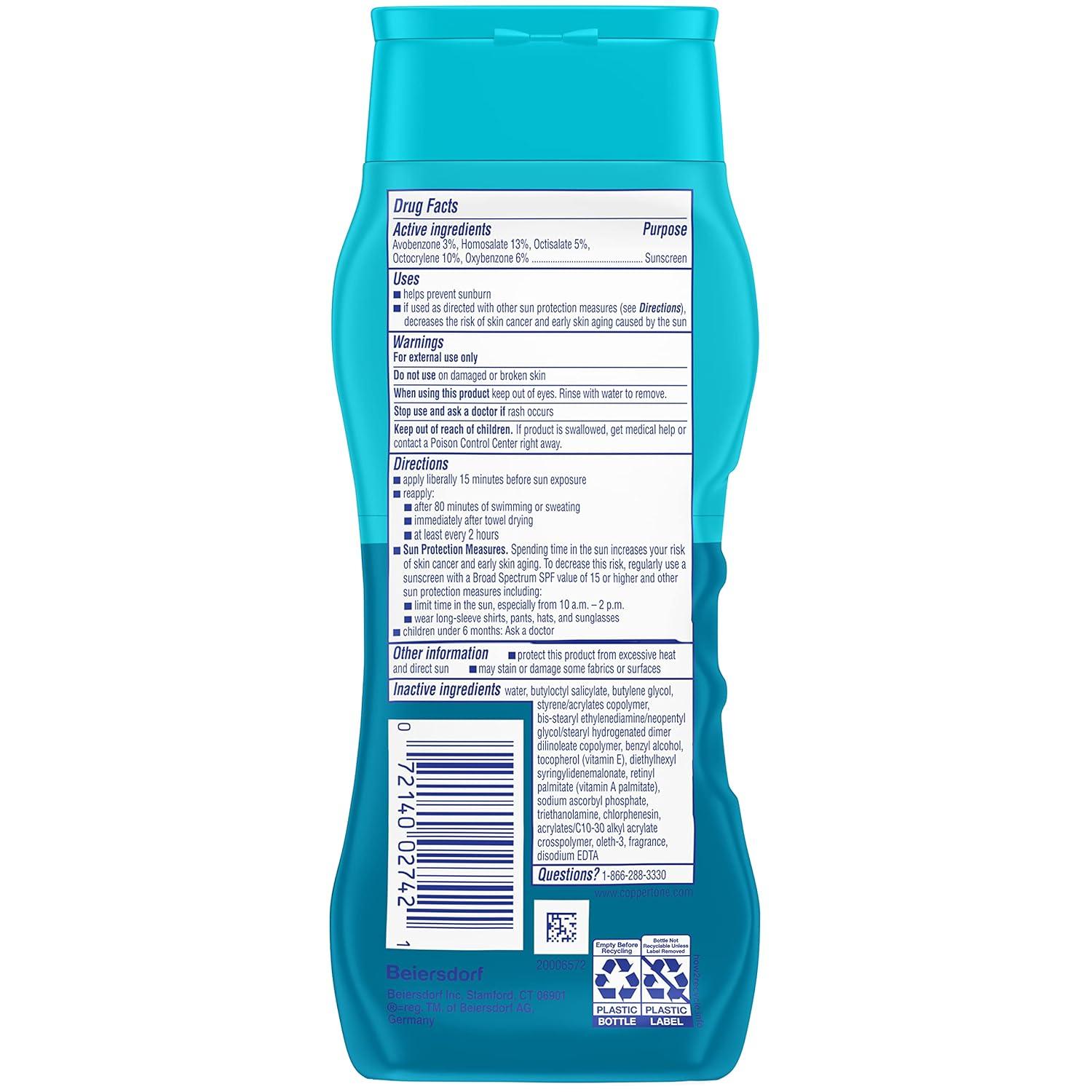 imageCoppertone Kids Sunscreen Lotion SPF 70 Water Resistant Sunscreen for Kids 8 Fl Oz Bottle