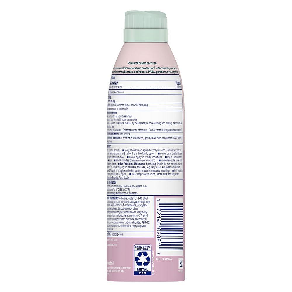 imageCoppertone Pure and Simple Baby Sunscreen Spray SPF 50 Zinc Oxide Mineral Sunscreen for Babies Hypoallergenic and Tear Free 5 Oz Can Pack of 35 Ounce Pack of 3