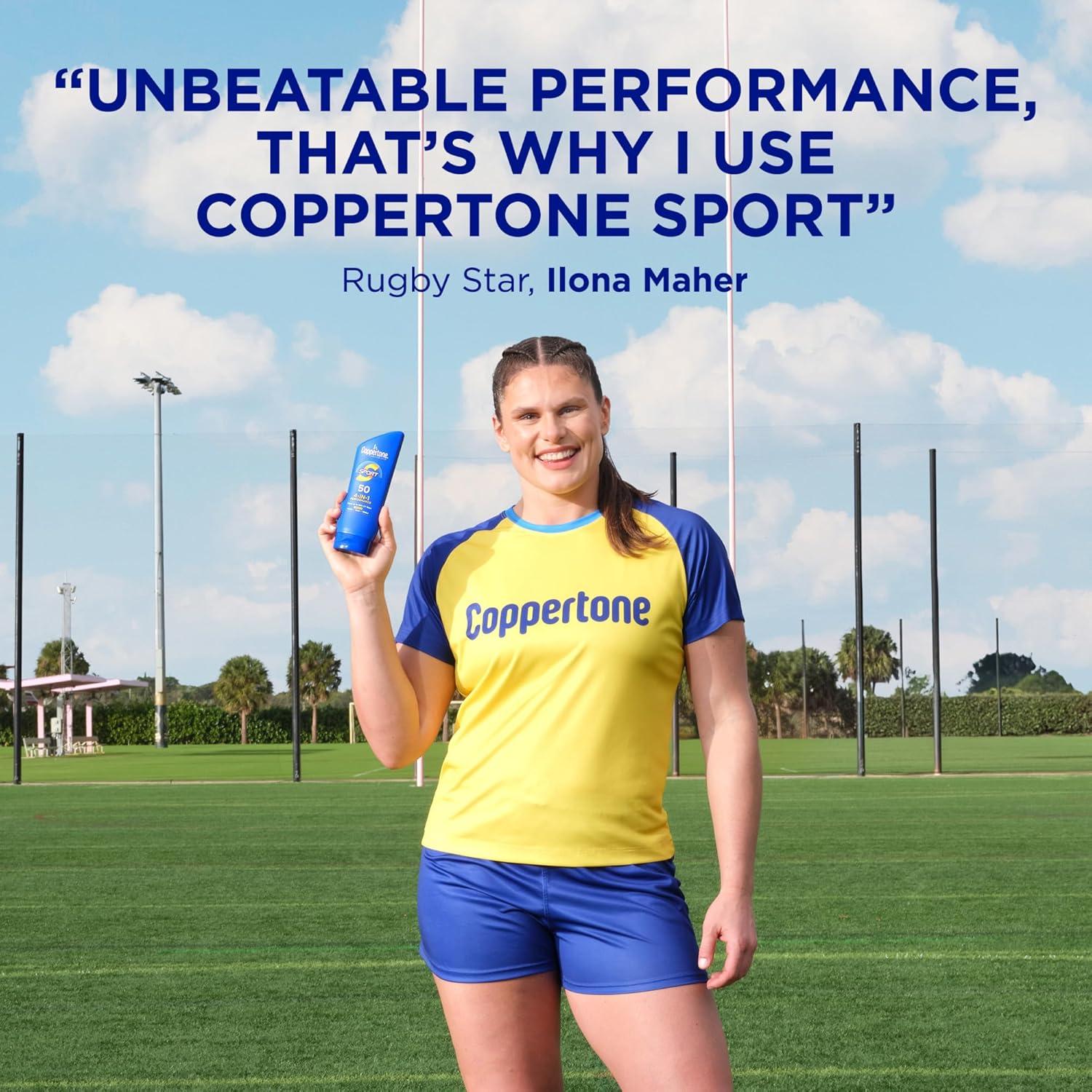 imageCoppertone Sport Sunscreen Lotion Broad Spectrum SPF 50 Sunscreen Multi Pack 7 Fl Oz Pack of 2