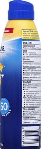 imageCoppertone Sport Sunscreen Spray Broad Spectrum SPF 50 Water Resistant Spray Sunscreen 55 Oz