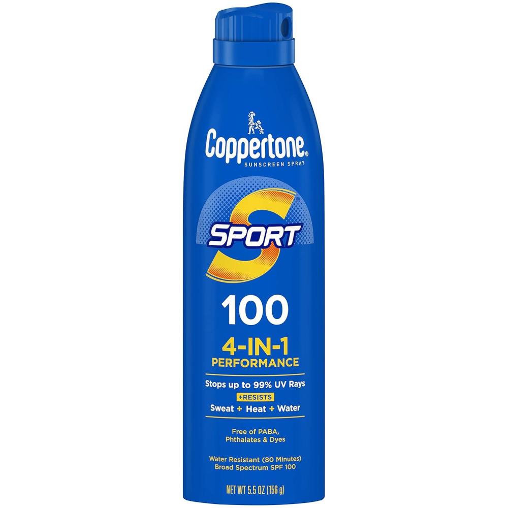 imageCoppertone SPORT Continuous Sunscreen Spray Broad Spectrum SPF 100 55 Ounce Packaging may vary