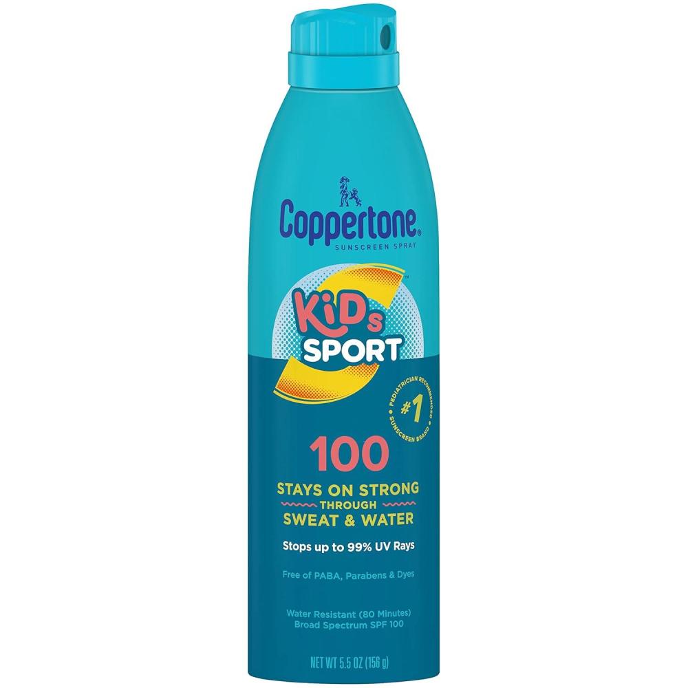 imageCoppertone SPORT KIDS Sunscreen Continuous Spray SPF 100 55 Ounce Packaging may vary