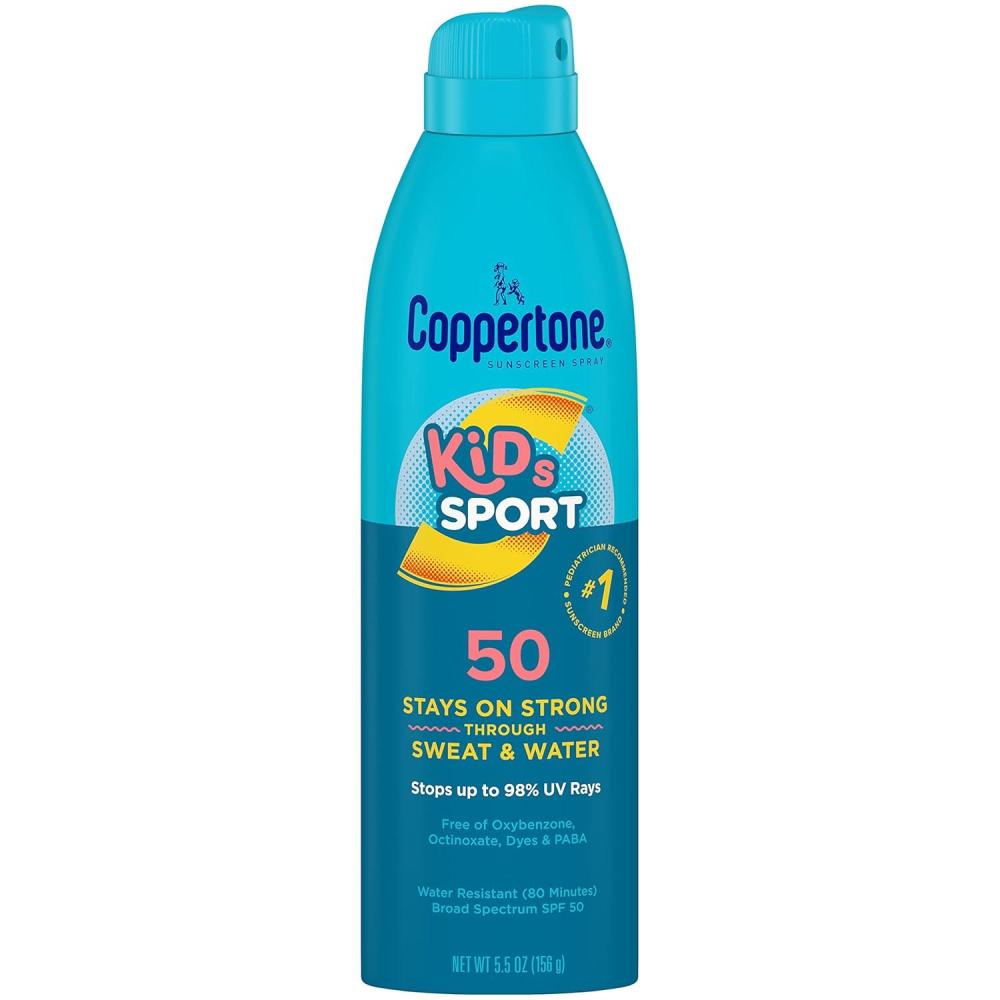 imageCoppertone SPORT KIDS Sunscreen Continuous Spray SPF 50 55 Ounce Packaging may vary