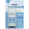 imageCoppertone Pure and Simple Mineral Sunscreen Stick SPF 50 Water Resistant Hypoallergenic Face Sunscreen with Broad Spectrum UVAUVB Protection 049 oz Stick