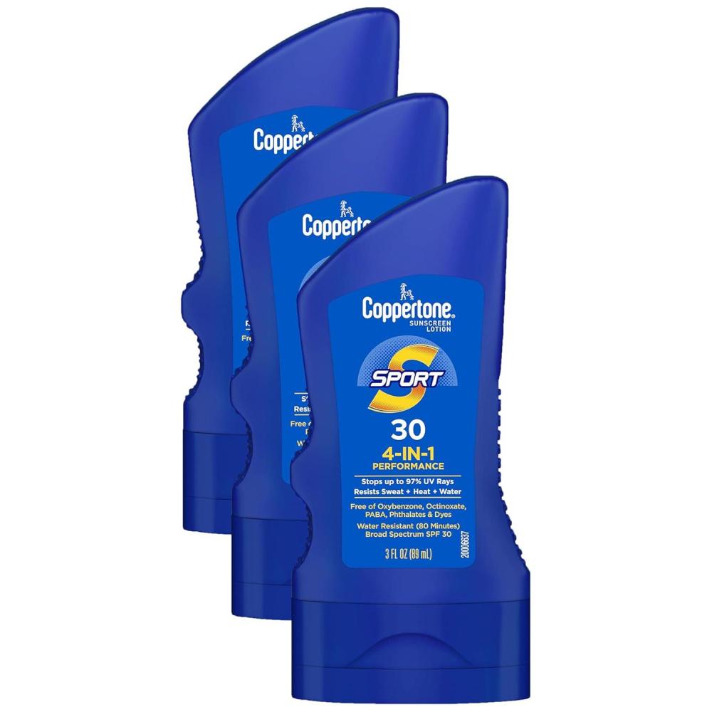image:imageCoppertone Sport Sunscreen Lotion Broad Spectrum SPF 30 Sunscreen Multi Pack 3 Fl Oz Pack of 63 Fl Oz Pack of 3